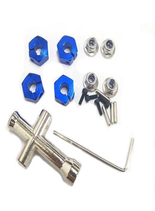Fyfracing for Hyper Go RC Car Parts 16440 12mm Wheel Hex Pins, for MEW4 Evmore Jetwood H16BM H16GT H14bm MJX Hyper Go 1/16 1/14 Rc Car Upgrade Accessories（6mm Thickness）